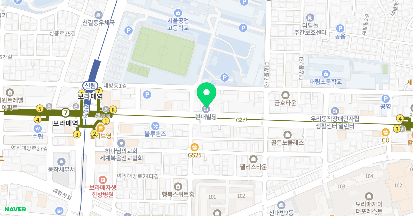 SEM 영어학원 위치