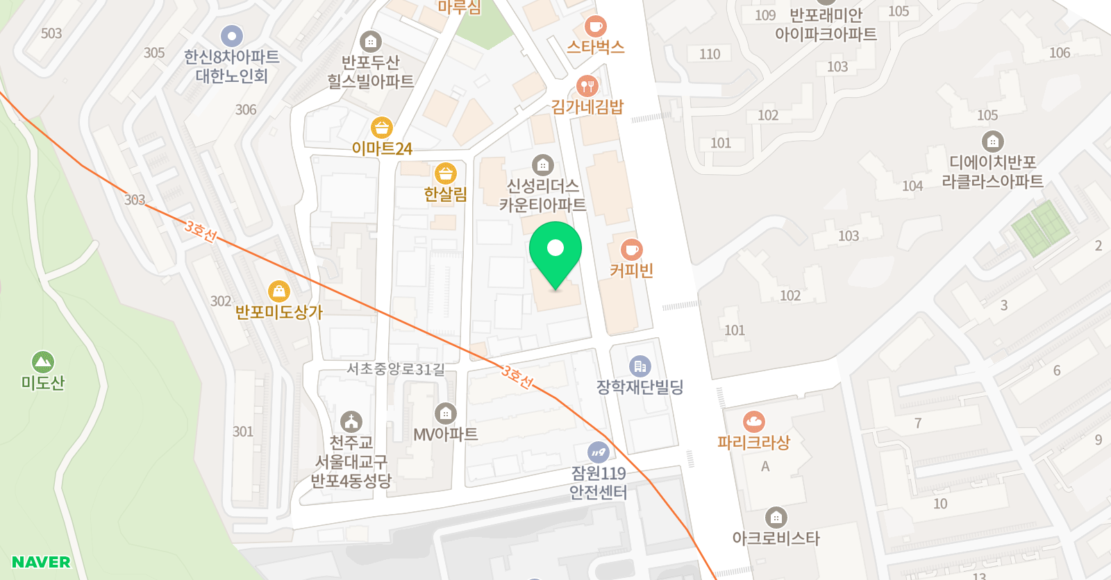 BIS 어학원 서초캠퍼스 위치
