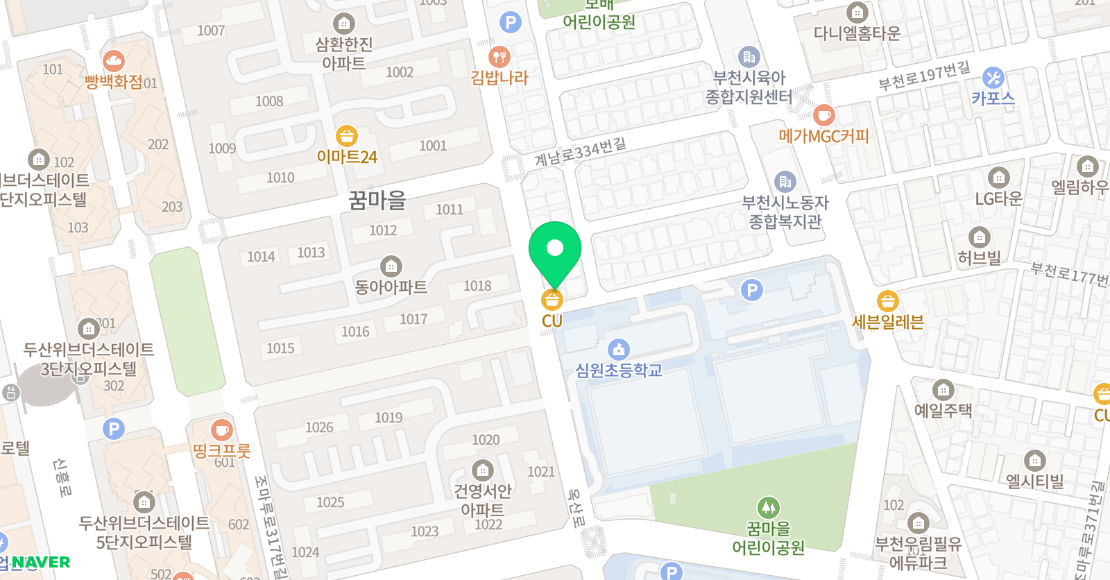 꿈마을새봄 피아노교습소 위치