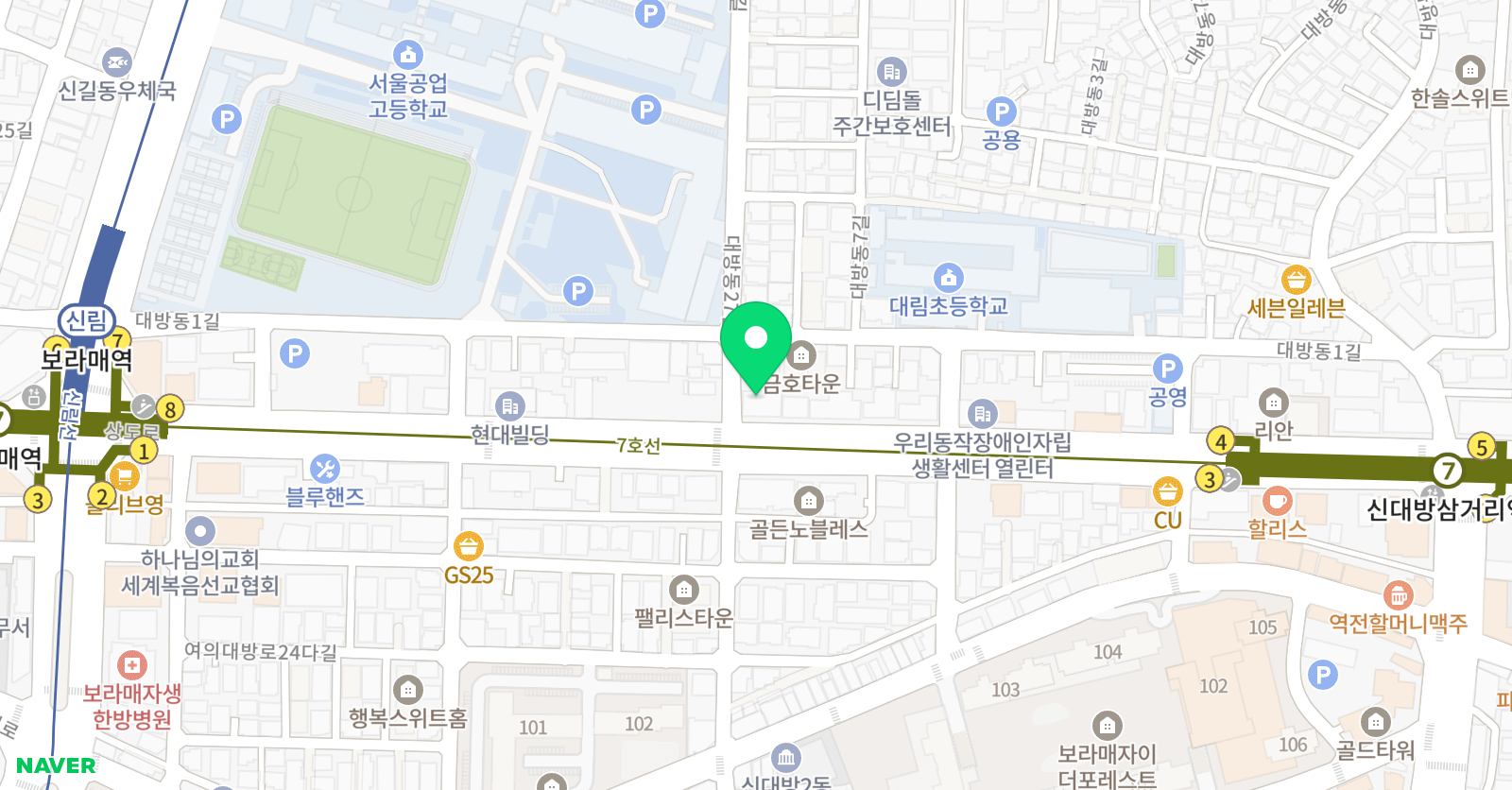 왕호 태권도 위치