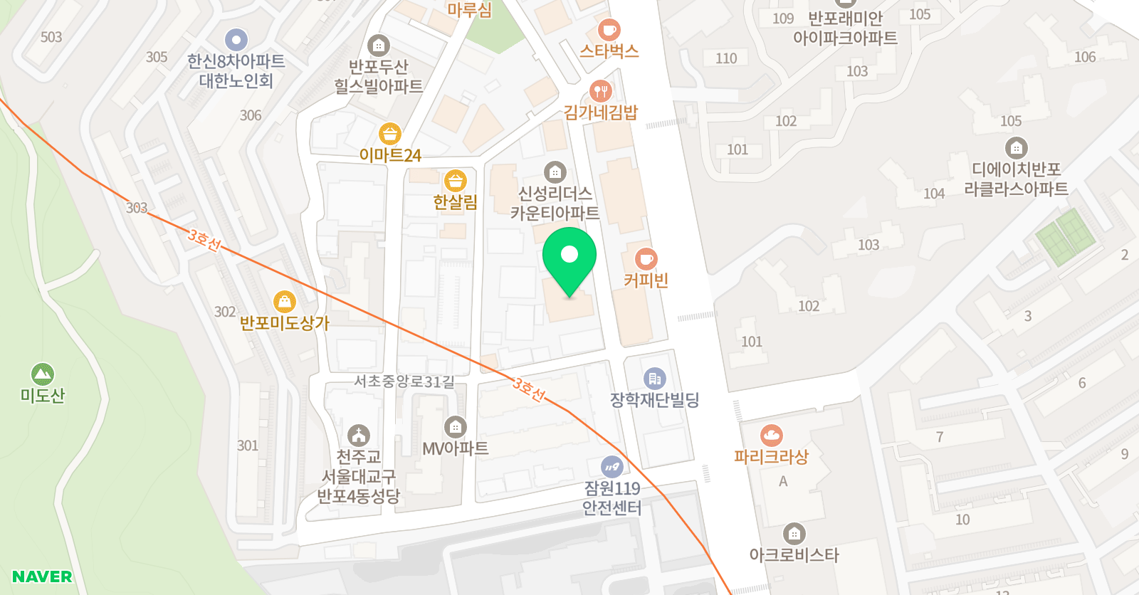 엠아이 어학원 서초캠퍼스 위치