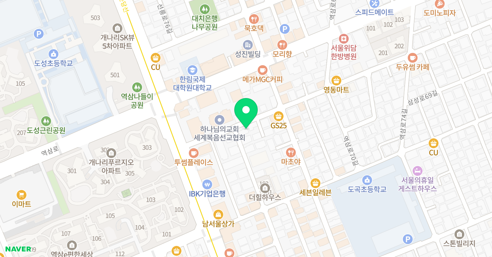 꼬레아트 미술학원 위치