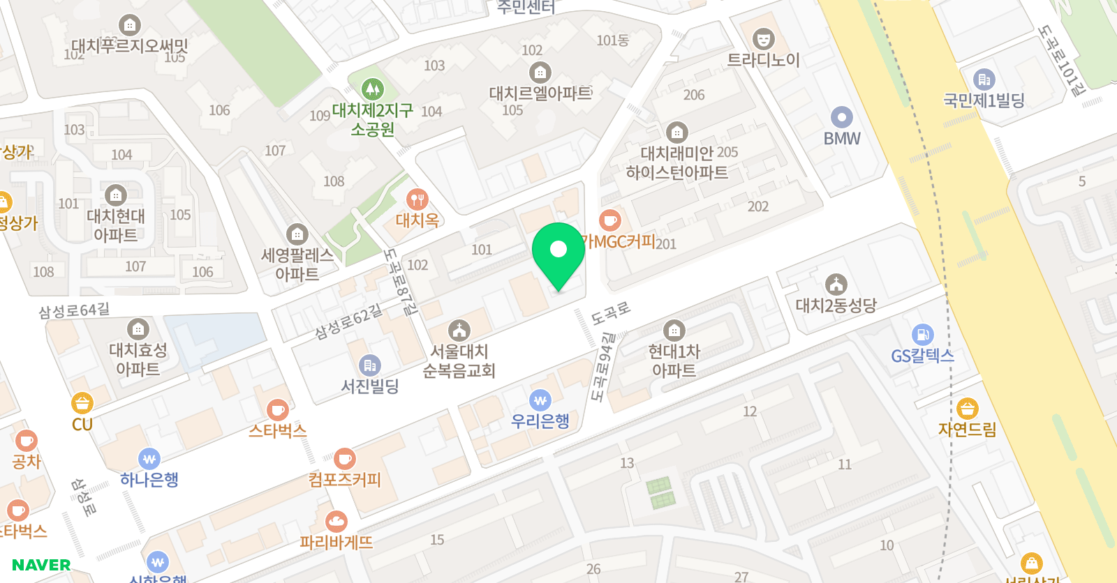 레드매쓰 수학학원 위치