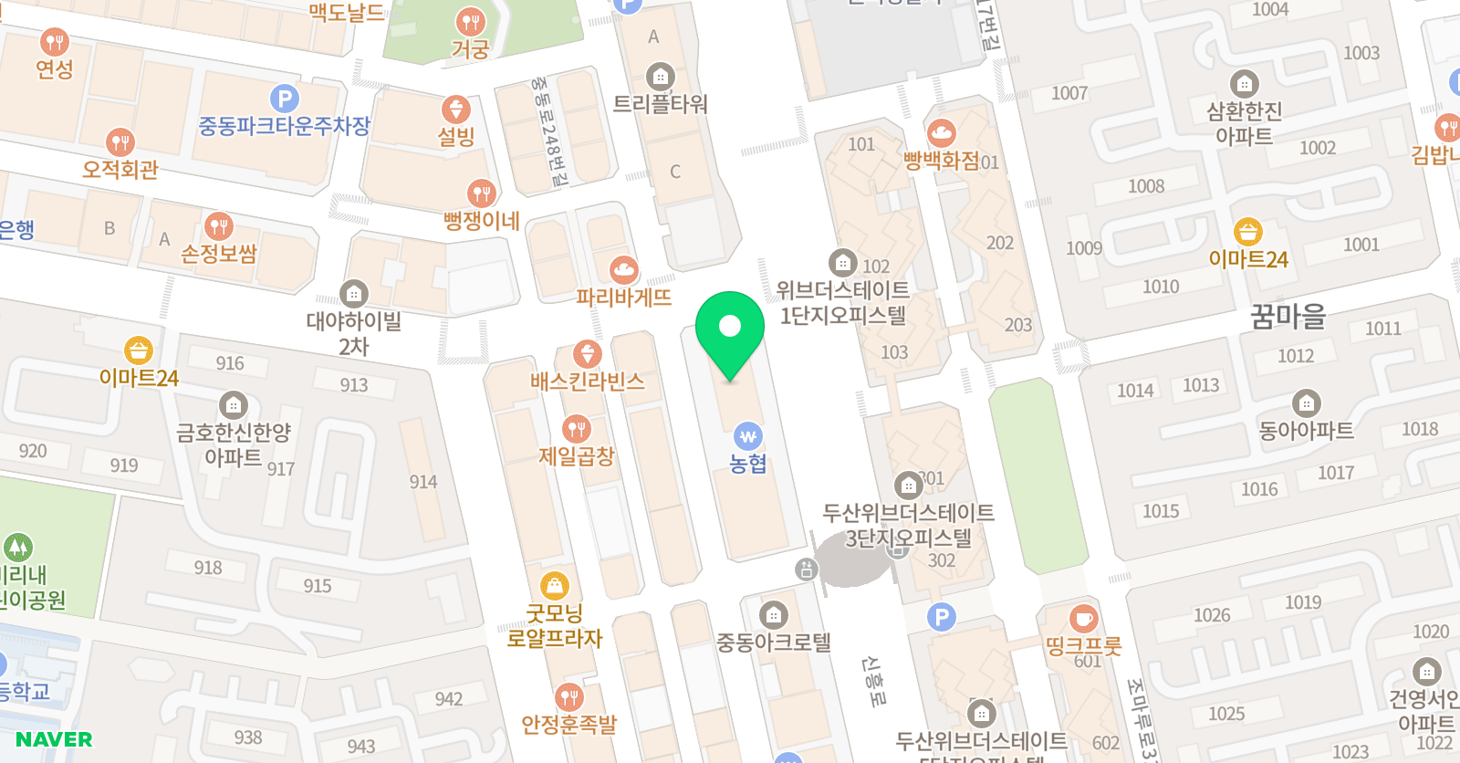 마스터플랜 일대일영어 위치