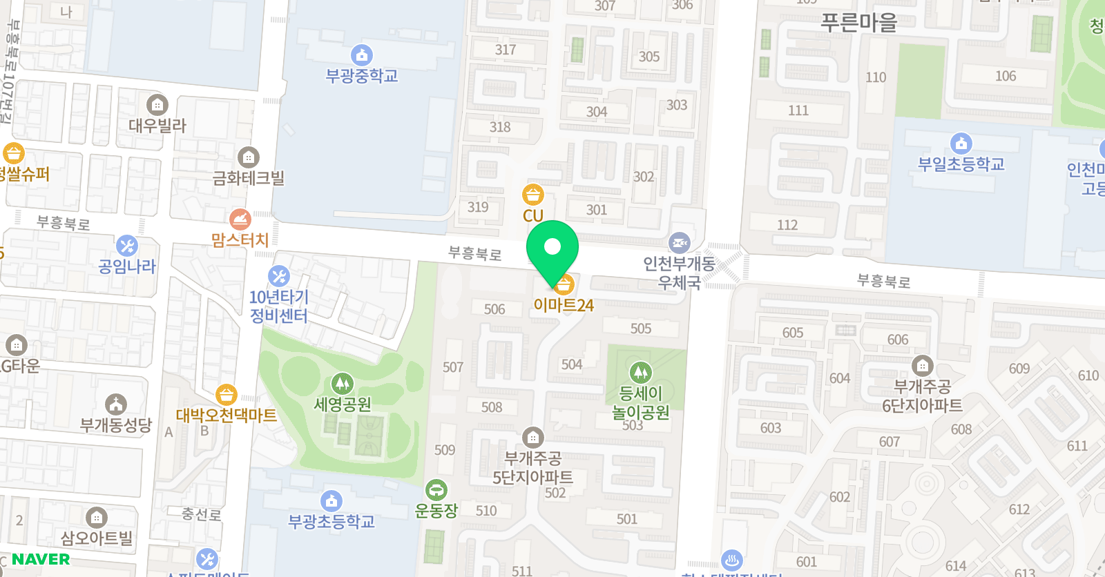 하늘소리숲 음악학원 위치