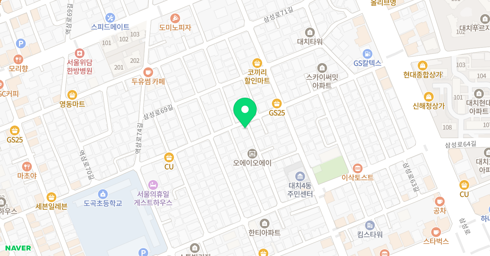 구름아이들 미술교습소 위치