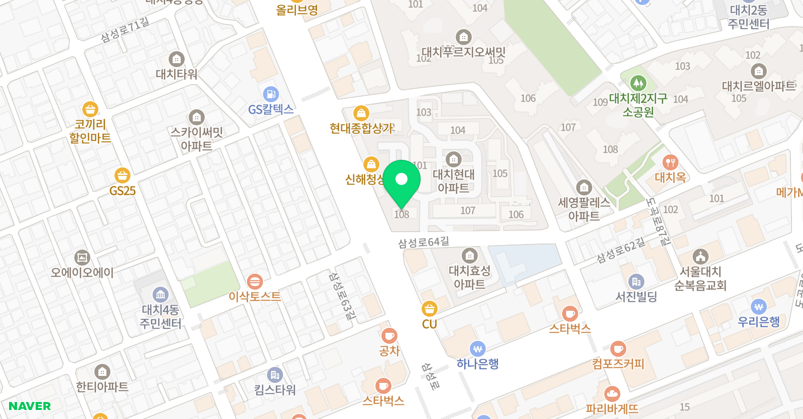 대치키즈스피치 위치