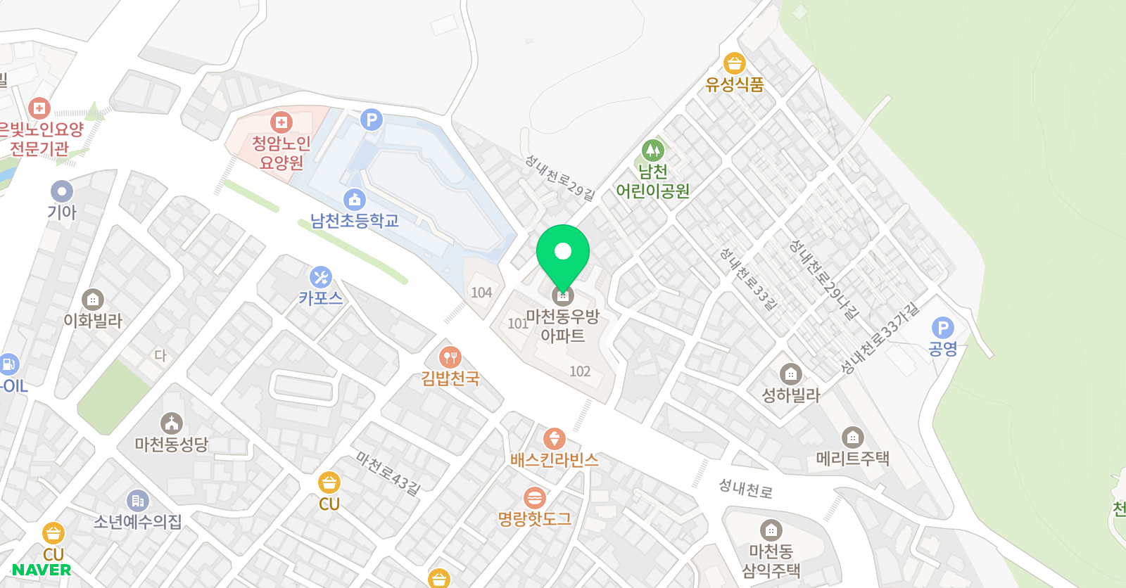 DD 영어학원 위치