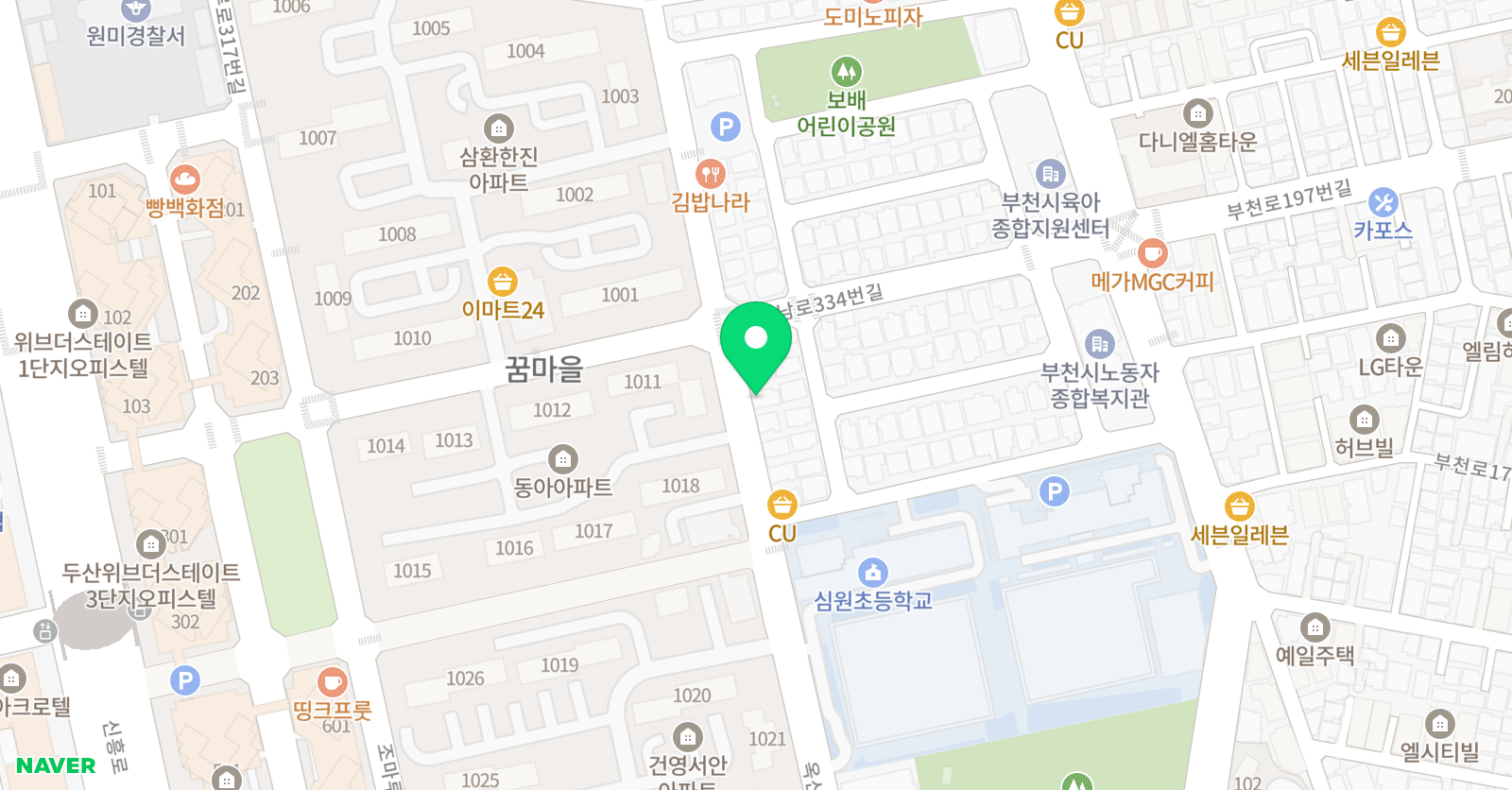 삼성영어 셀파우등생교실 꿈교실 위치