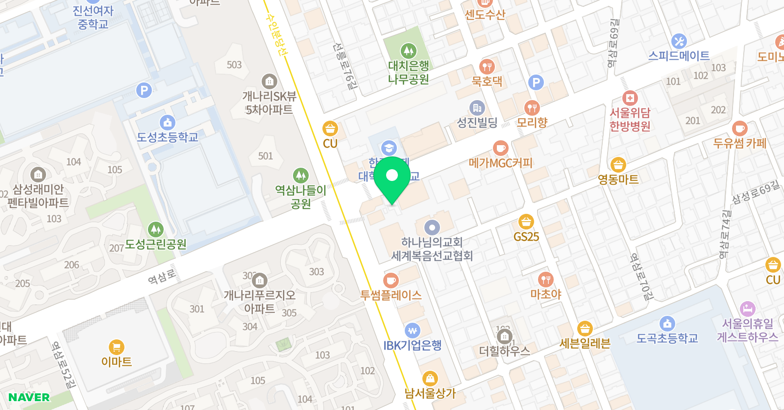 키즈스피치예소스 대치영재센터 위치