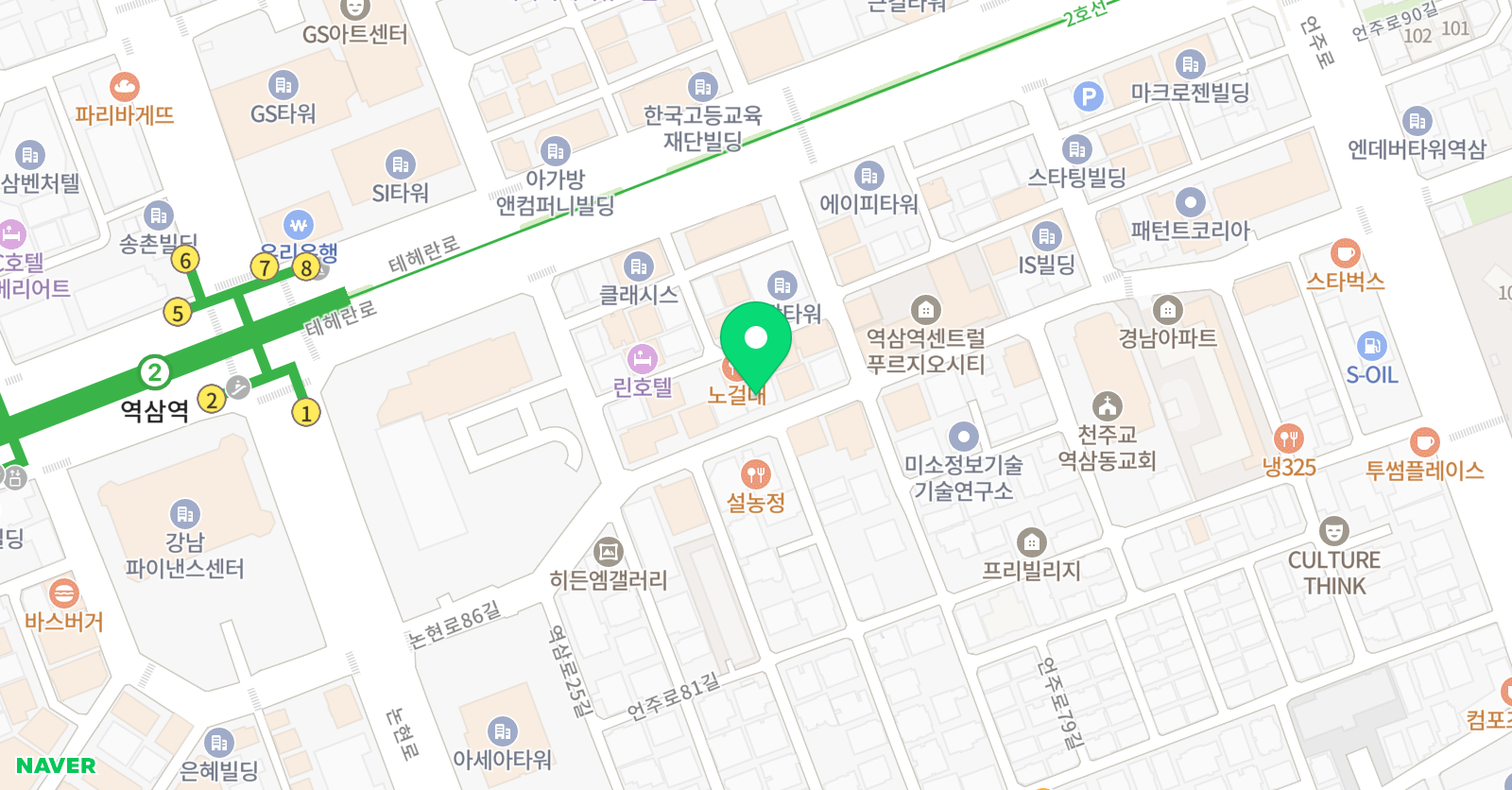 MBC아카데미 연극음악원 강남본점 위치