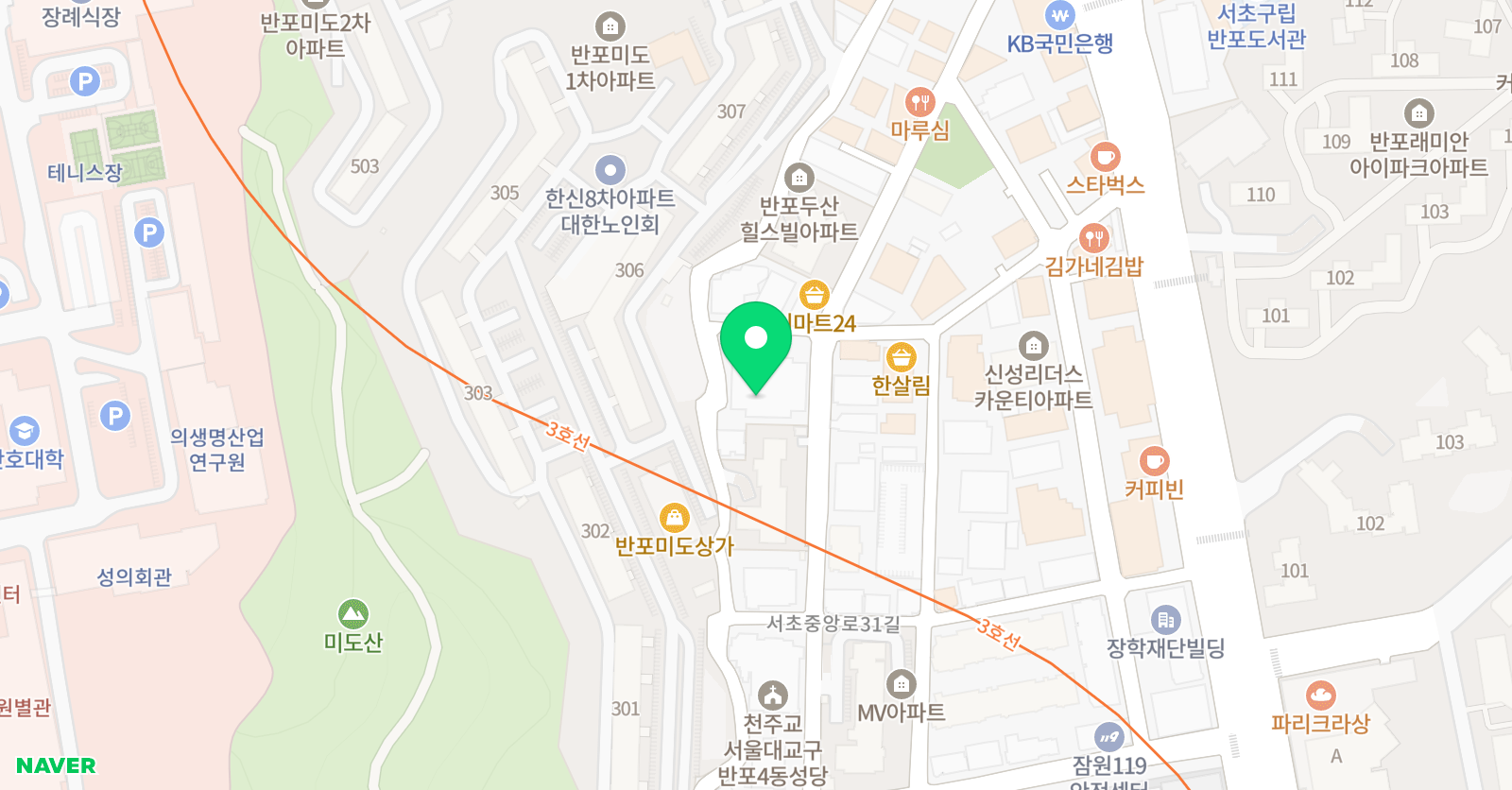 뉴파인 위치