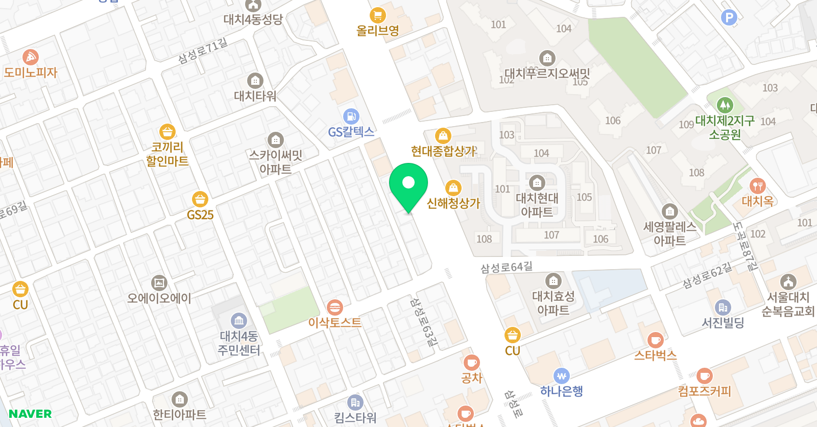 아이삭 수능사고력 본관 위치