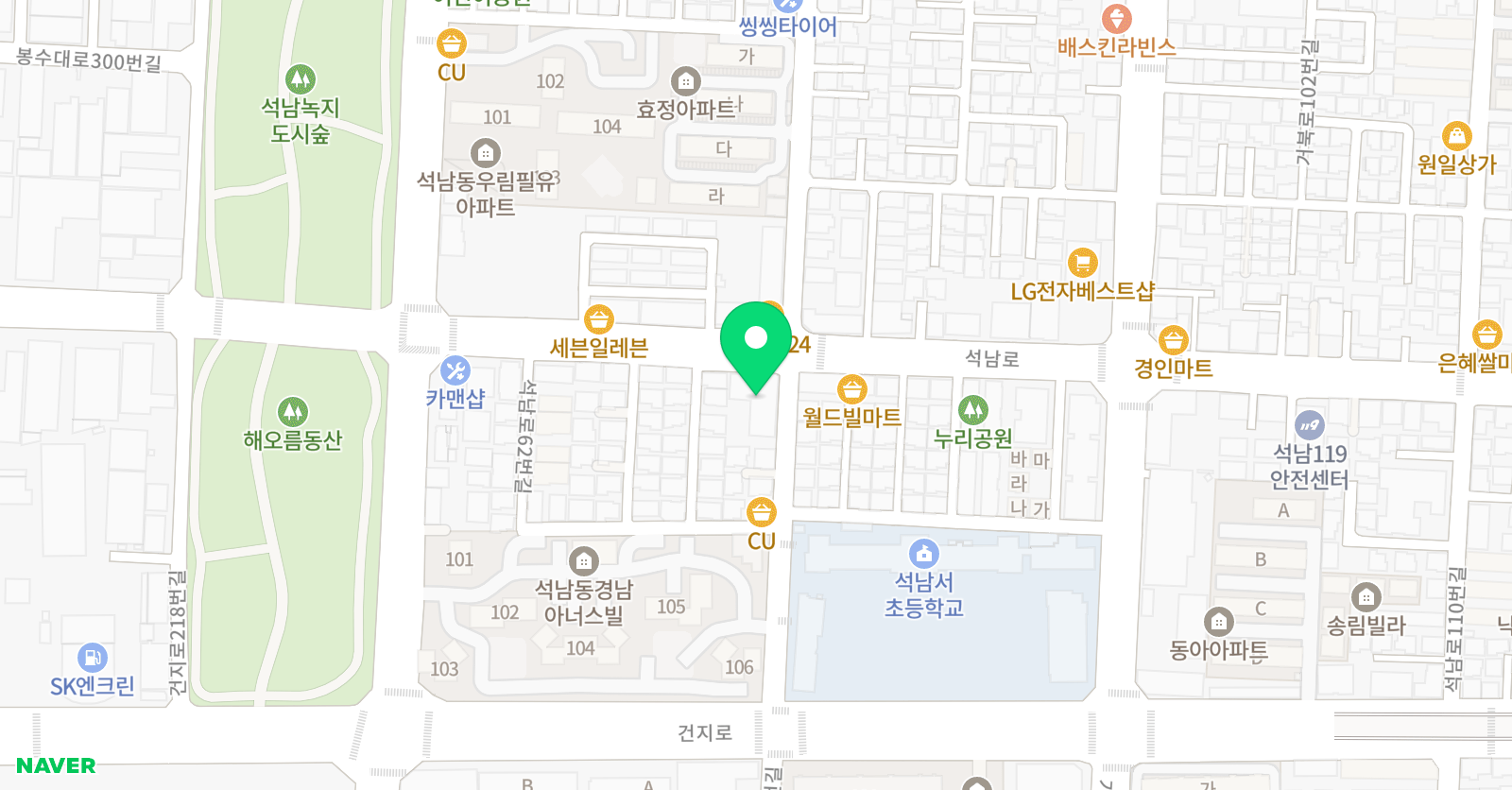 아소비 인천 석남센터 위치
