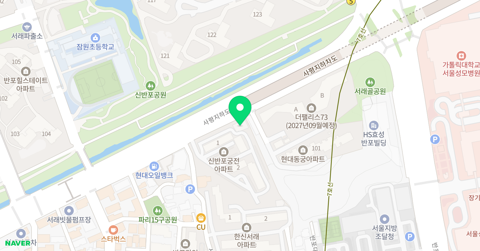 키즈앤풀플러스 반포센터 위치
