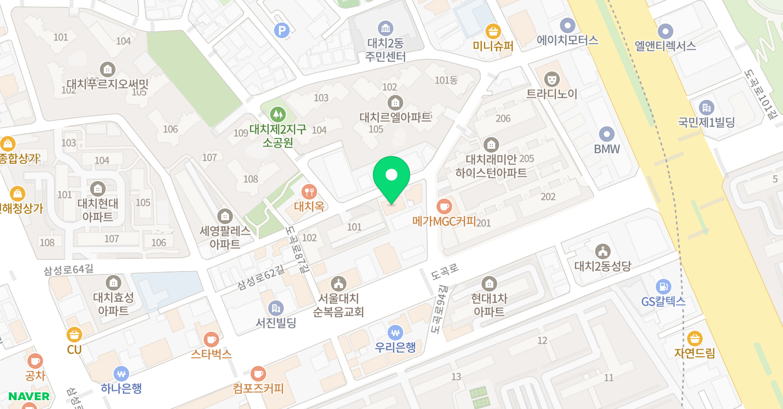 엘브라운 통합영재관 위치