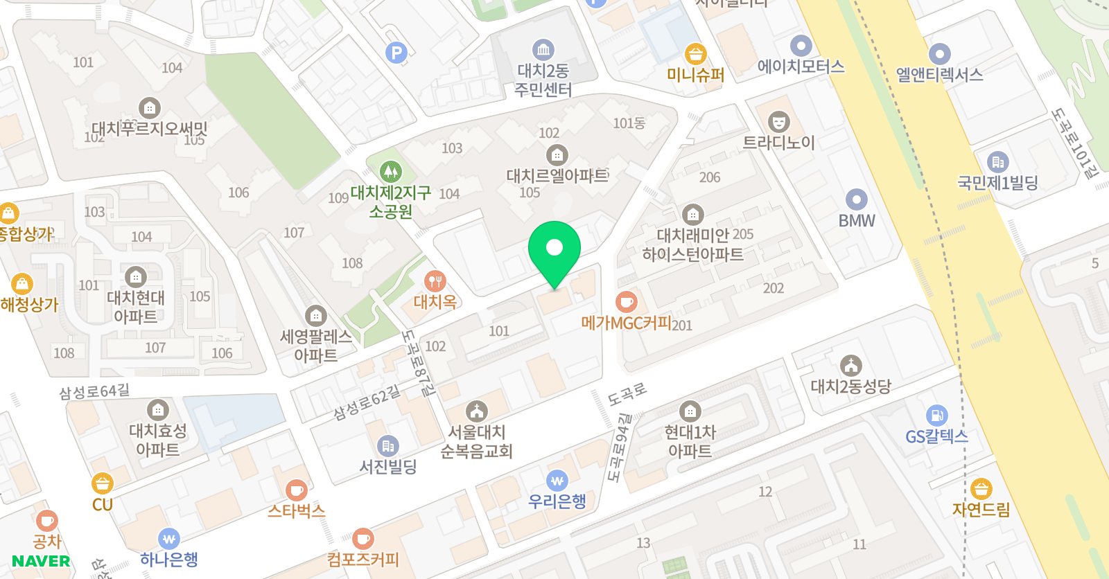 손랩 정보영재학원 대치캠퍼스 위치