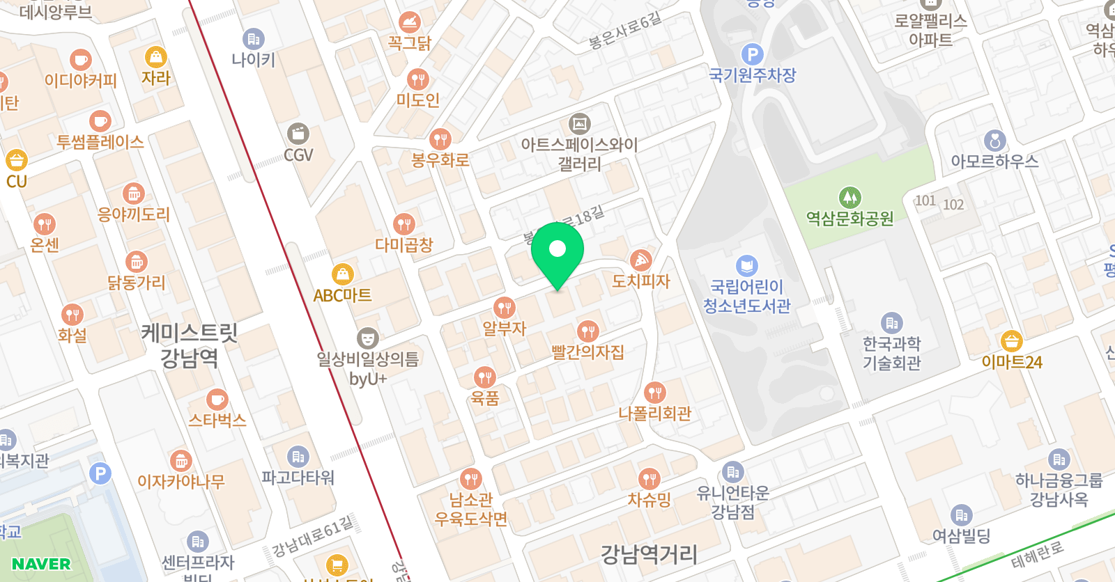 LP 보컬학원 위치