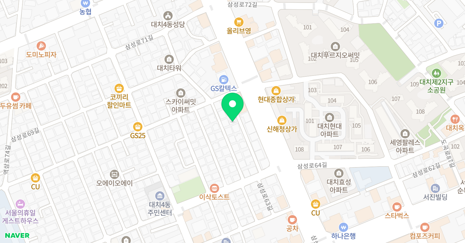학습과학센터 학원 대치학원 위치