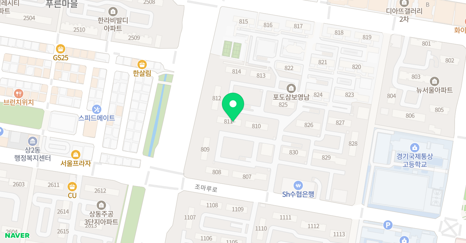 링키영어 부천중동포도마을점 위치