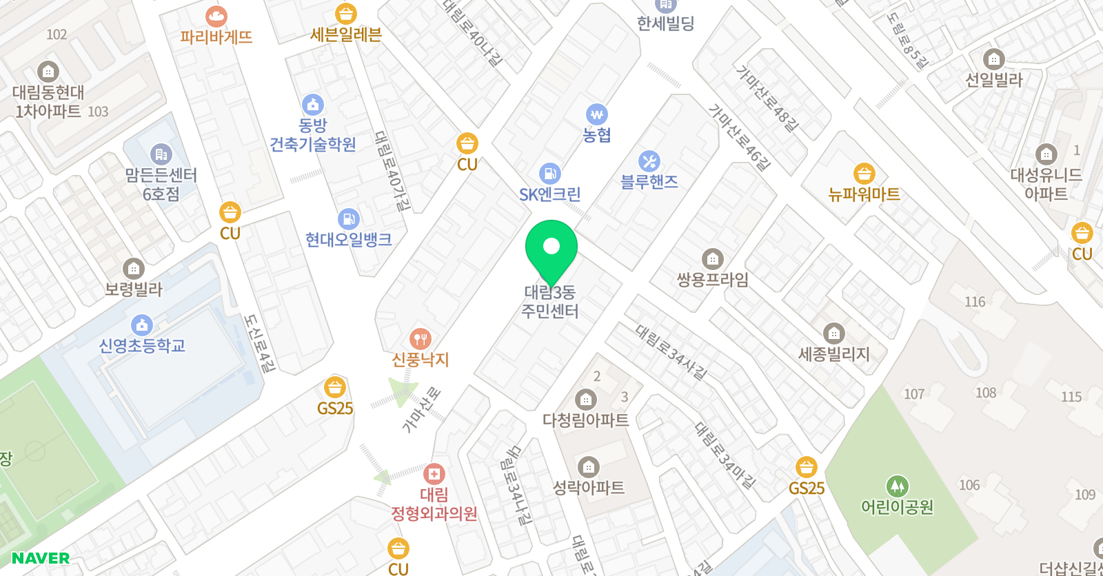 깊은 수학과학학원 위치