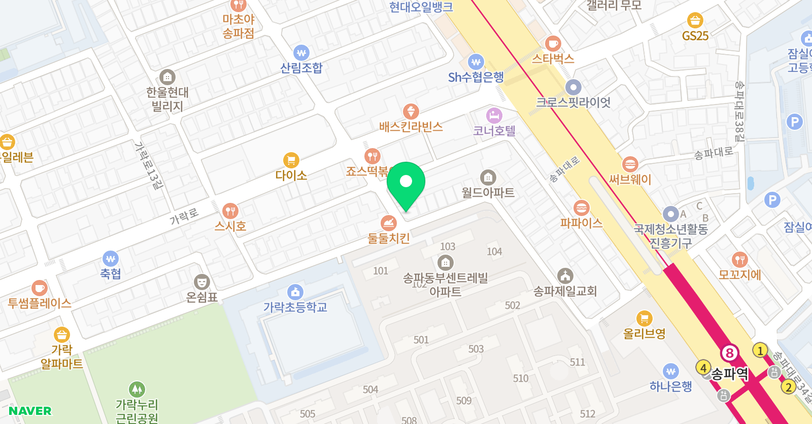 탐스 이화 피아노 위치