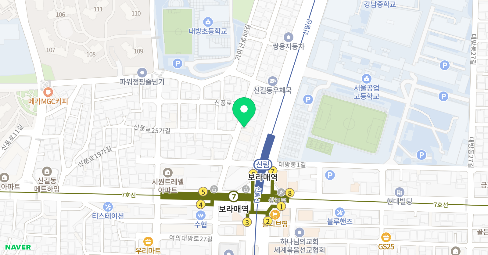 엔트리 영어학원 위치