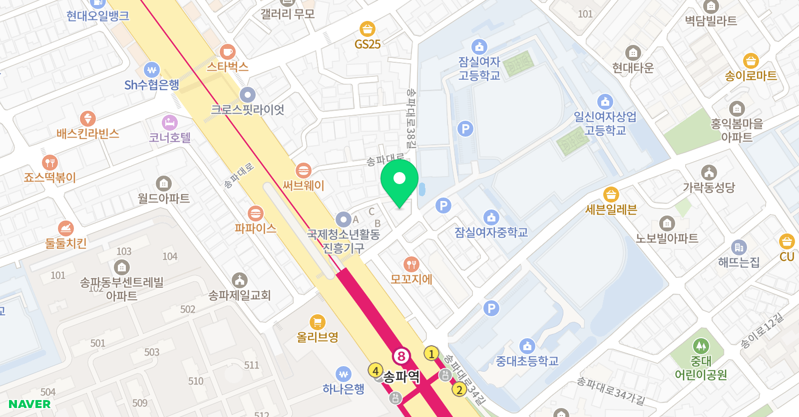 애니포스 송파캠퍼스 위치