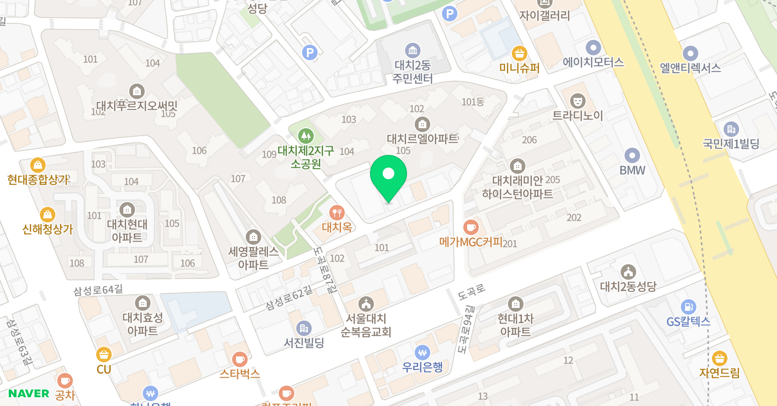 대치휘튼 학원 위치