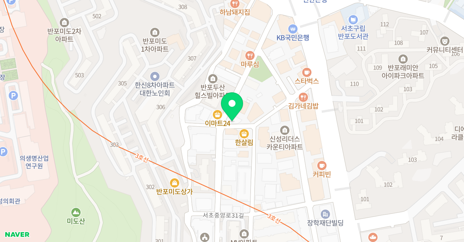 영재체험 수학학원 서초 위치