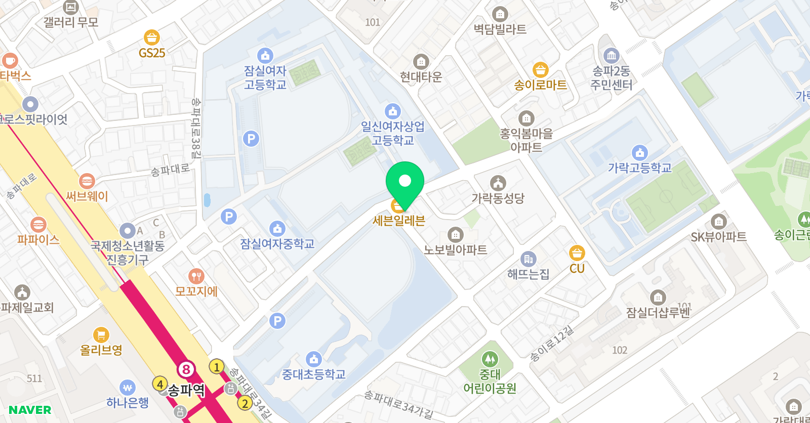 엠베스트 SE 뮤엠 영어 중대초점 위치