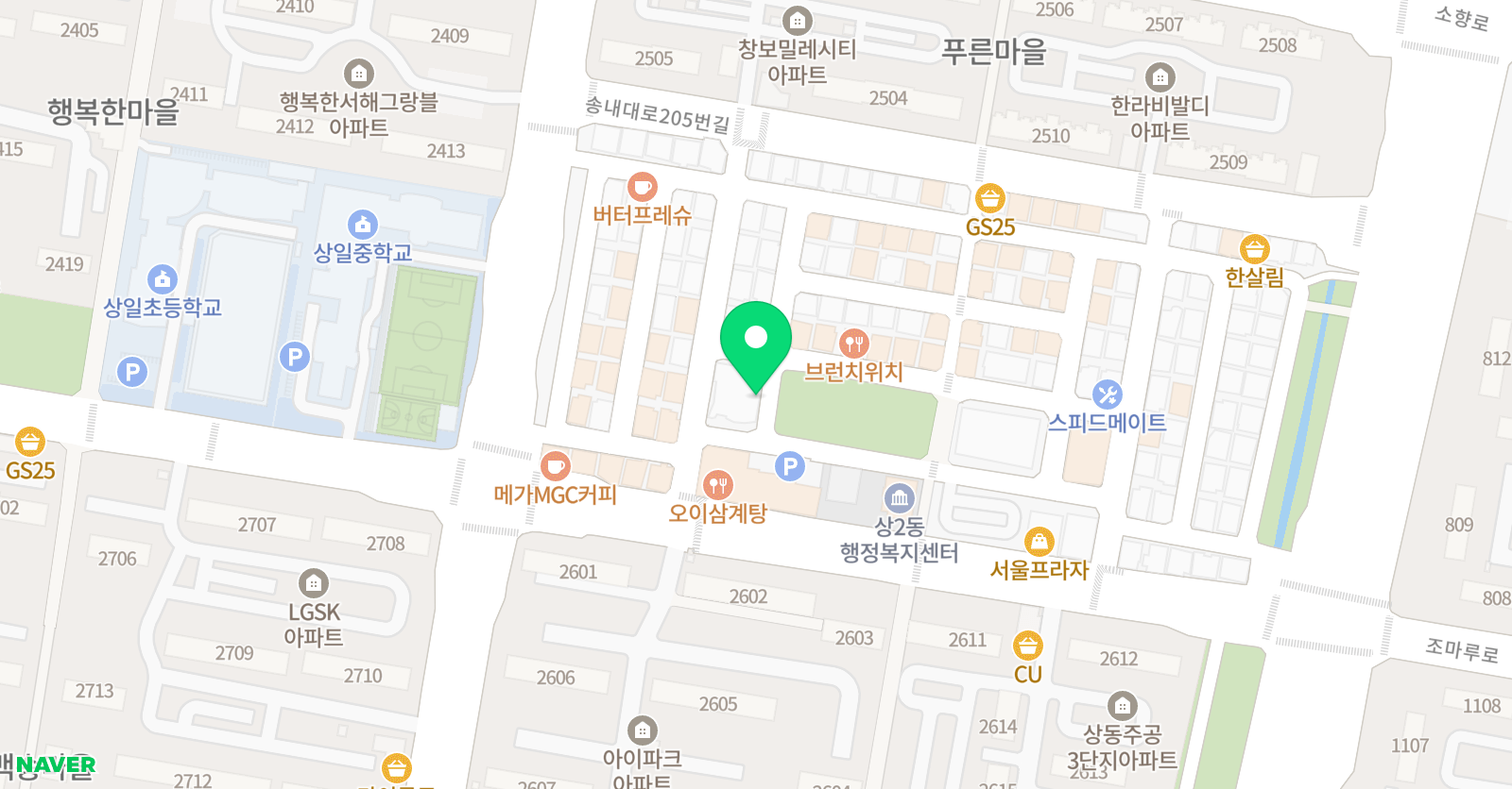 청심 어학원 위치