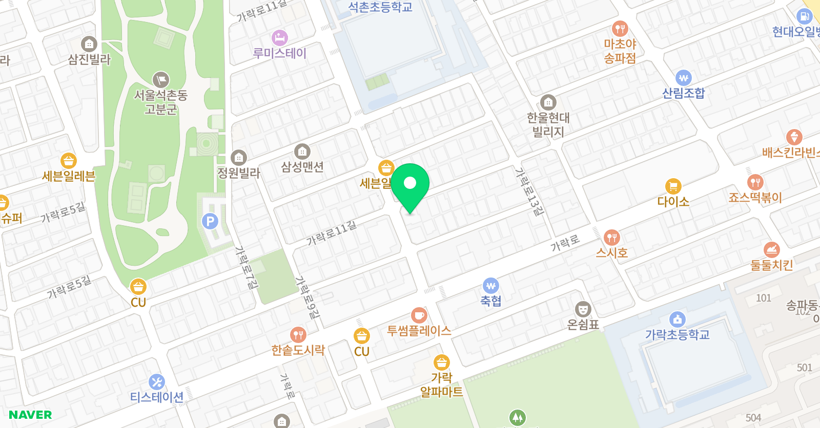 생각하는 수학학원 위치