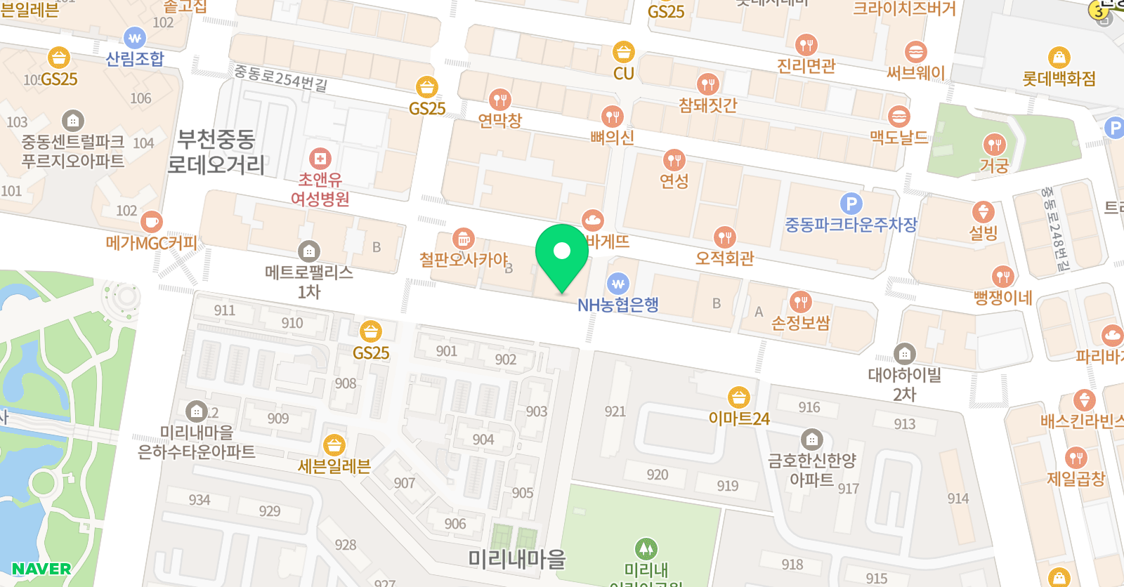 글로리 수학학원 위치