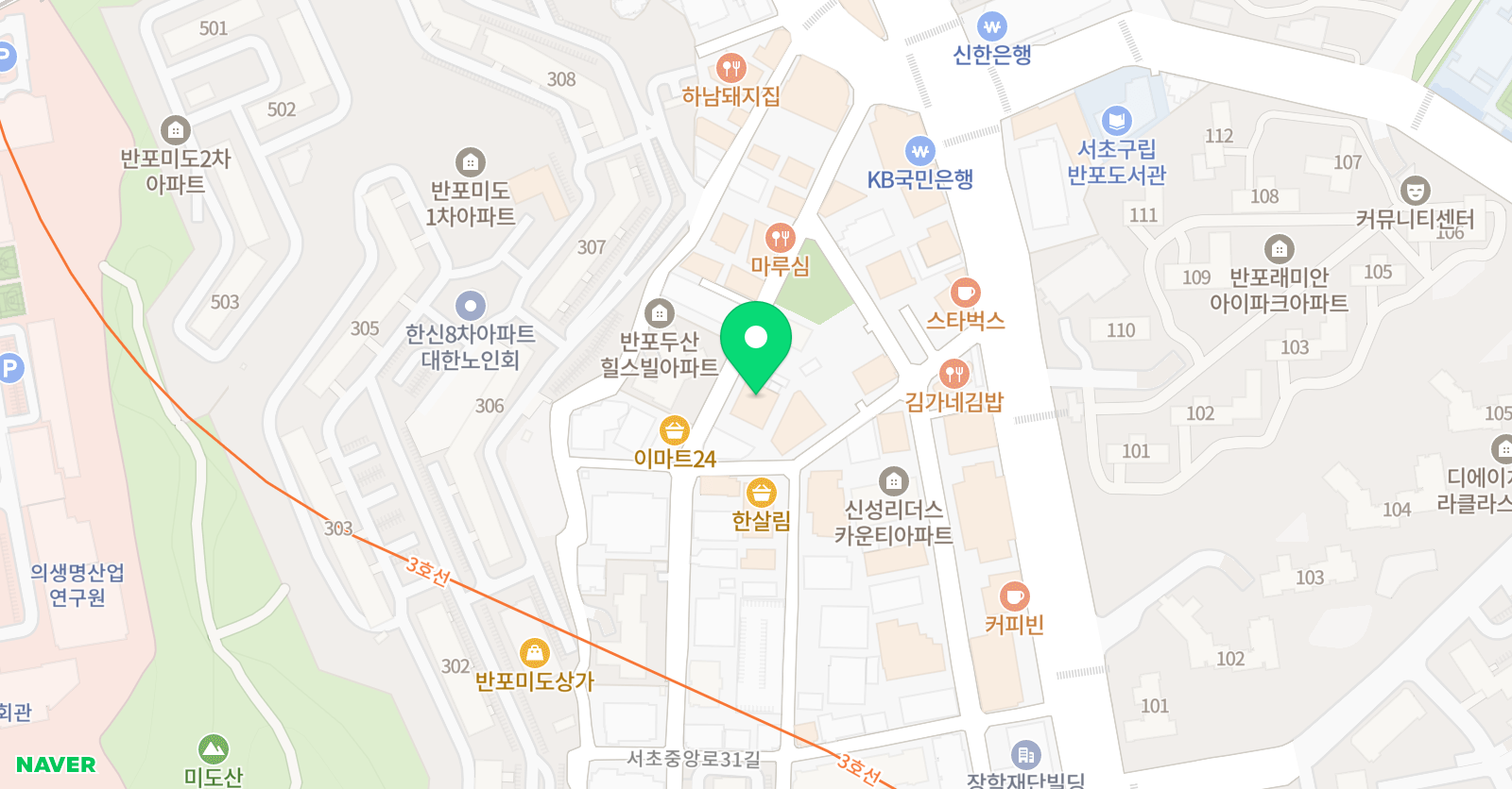 더오름 수학학원 위치