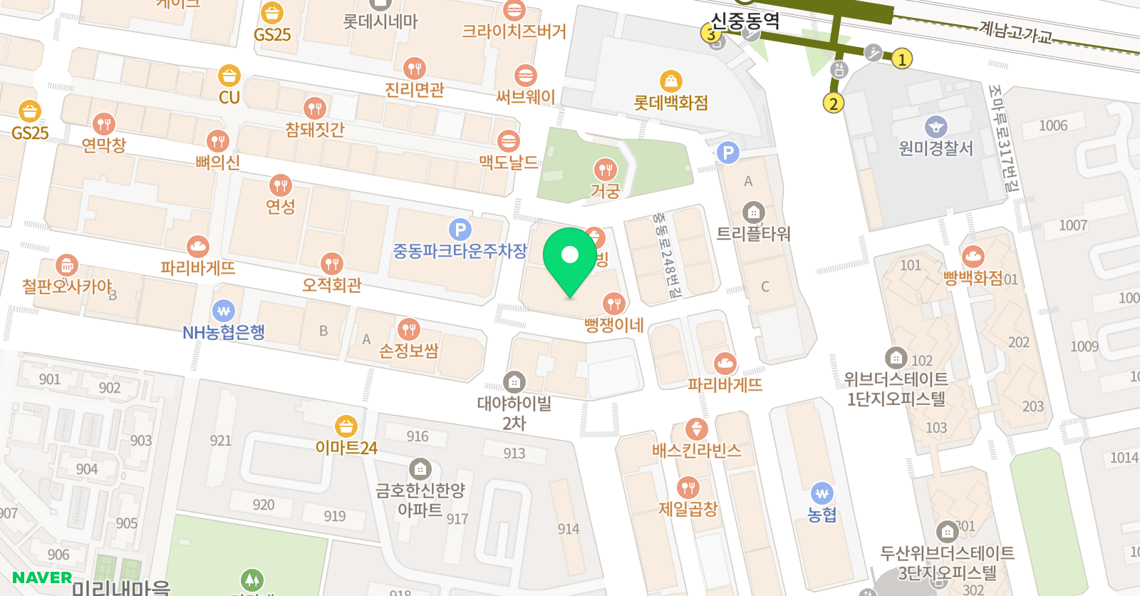 부천주니어 스포츠 위치