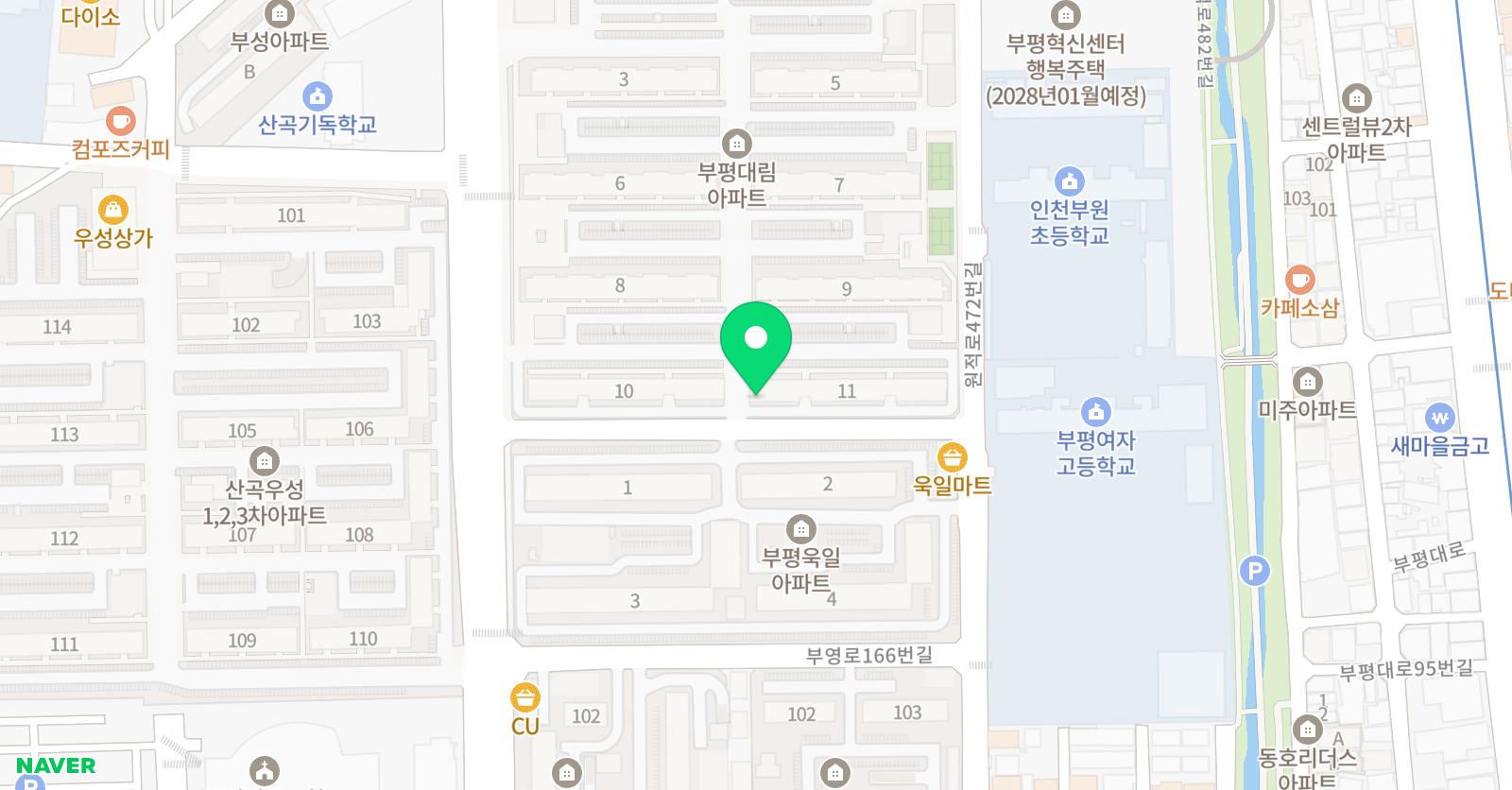 뮤엠 영어 부평대림NEST 위치