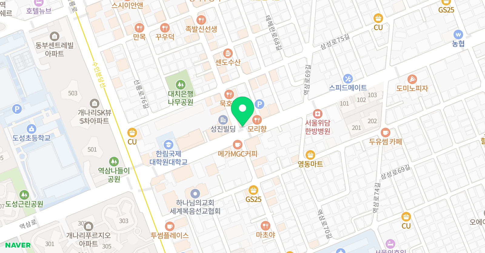 네모 수학교습소 위치