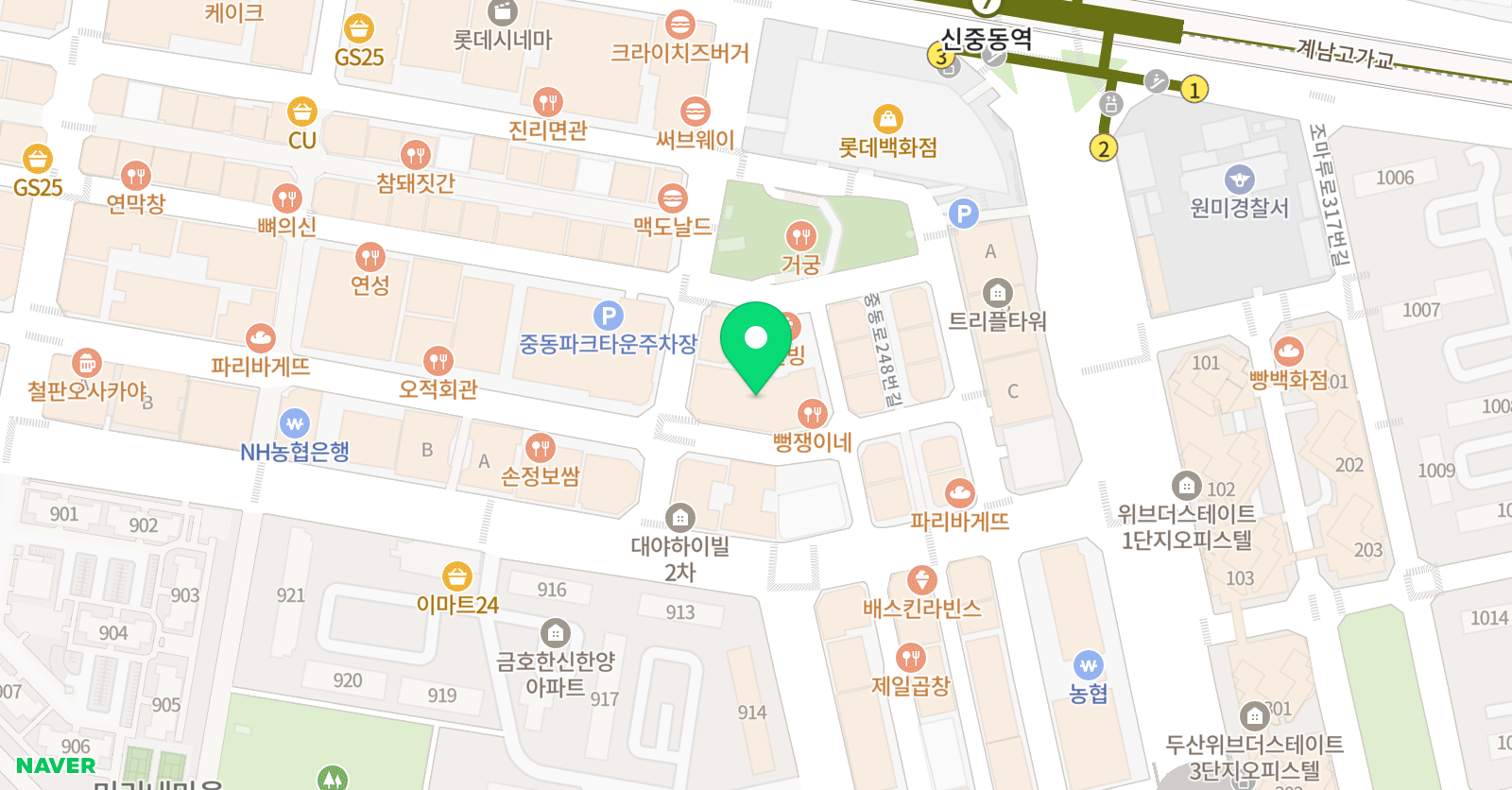 인생뮤직학원 부천점 위치