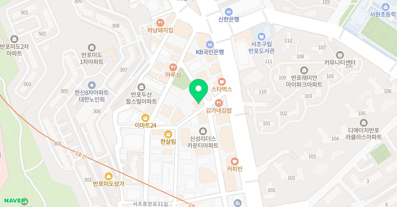 헤브론 어학원 본관 위치