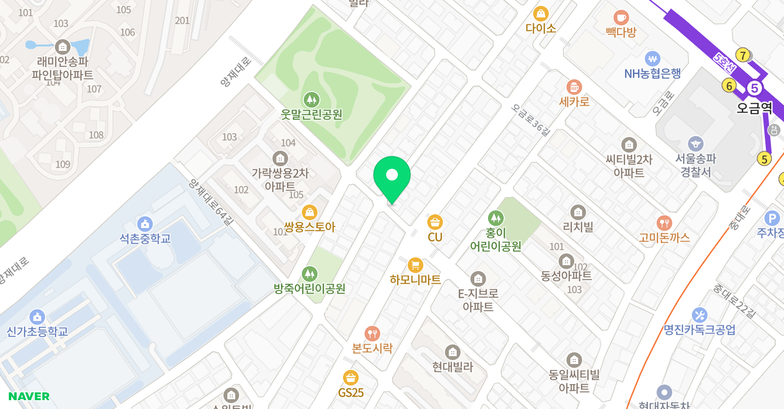 뉴쇼팽 음악교습소 위치