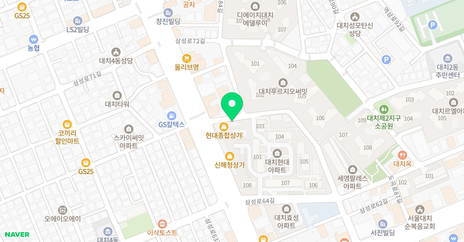 예솔 피아노 위치