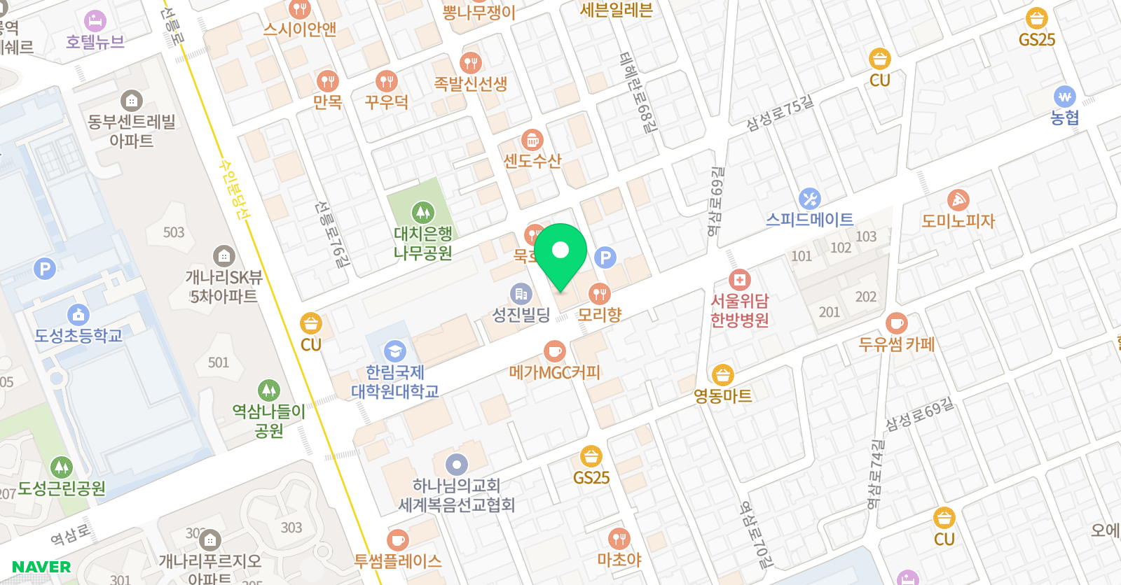 바퀴달린그림책 대치센터 위치