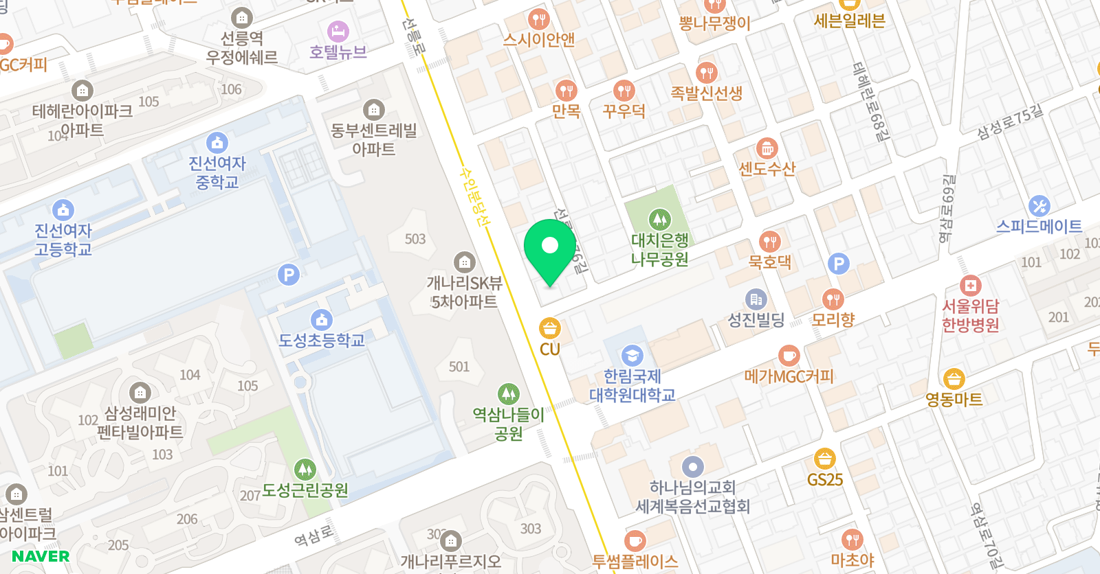 파라오 미술학원 위치