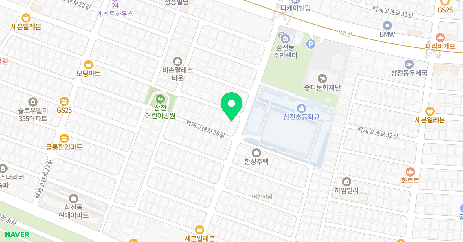 영인YCL 학원 위치