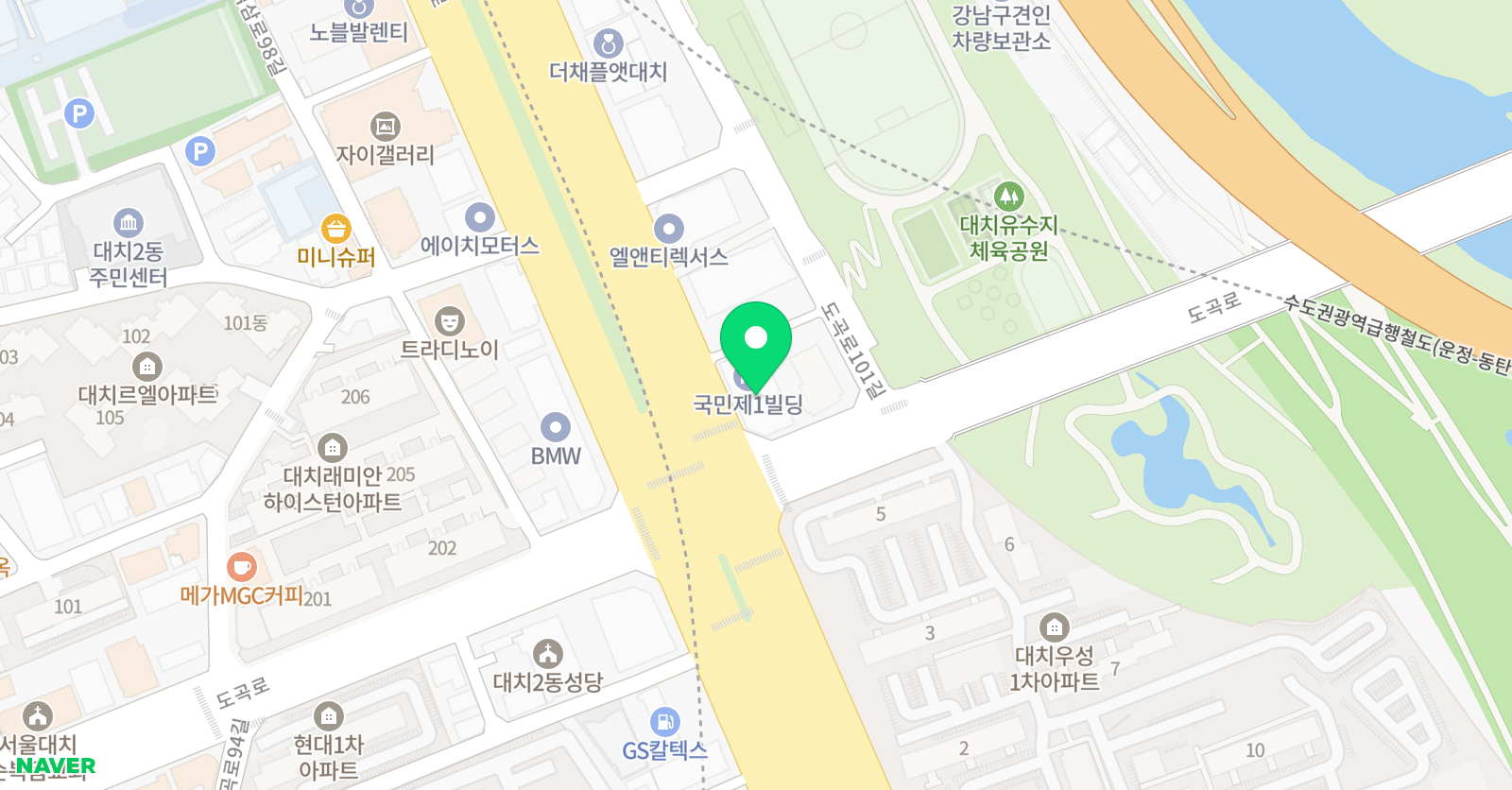 생각하는황소 본관 위치