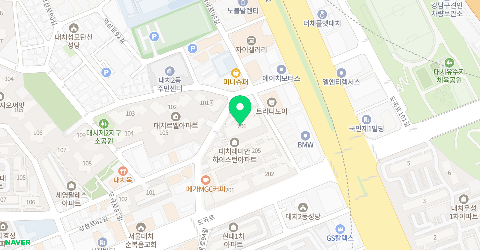 대치리드인 유주코칭 국어학원 위치