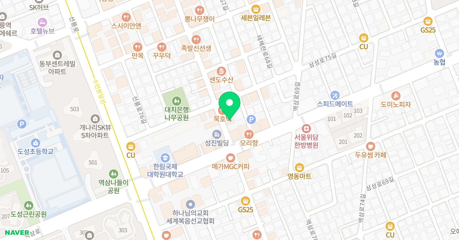 그랑비 미술학원 위치