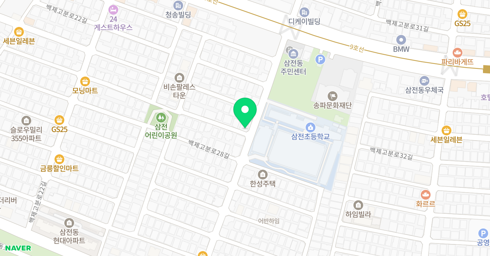 송파청어람 보습학원 위치