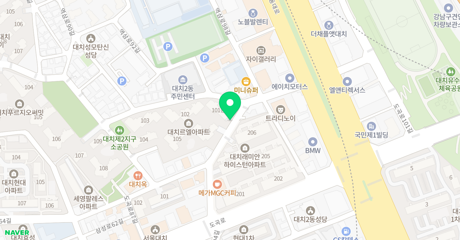 늘 피아노음악교습소 위치